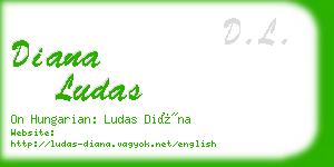 diana ludas business card